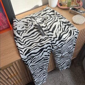 NWT Zebra Print Pants